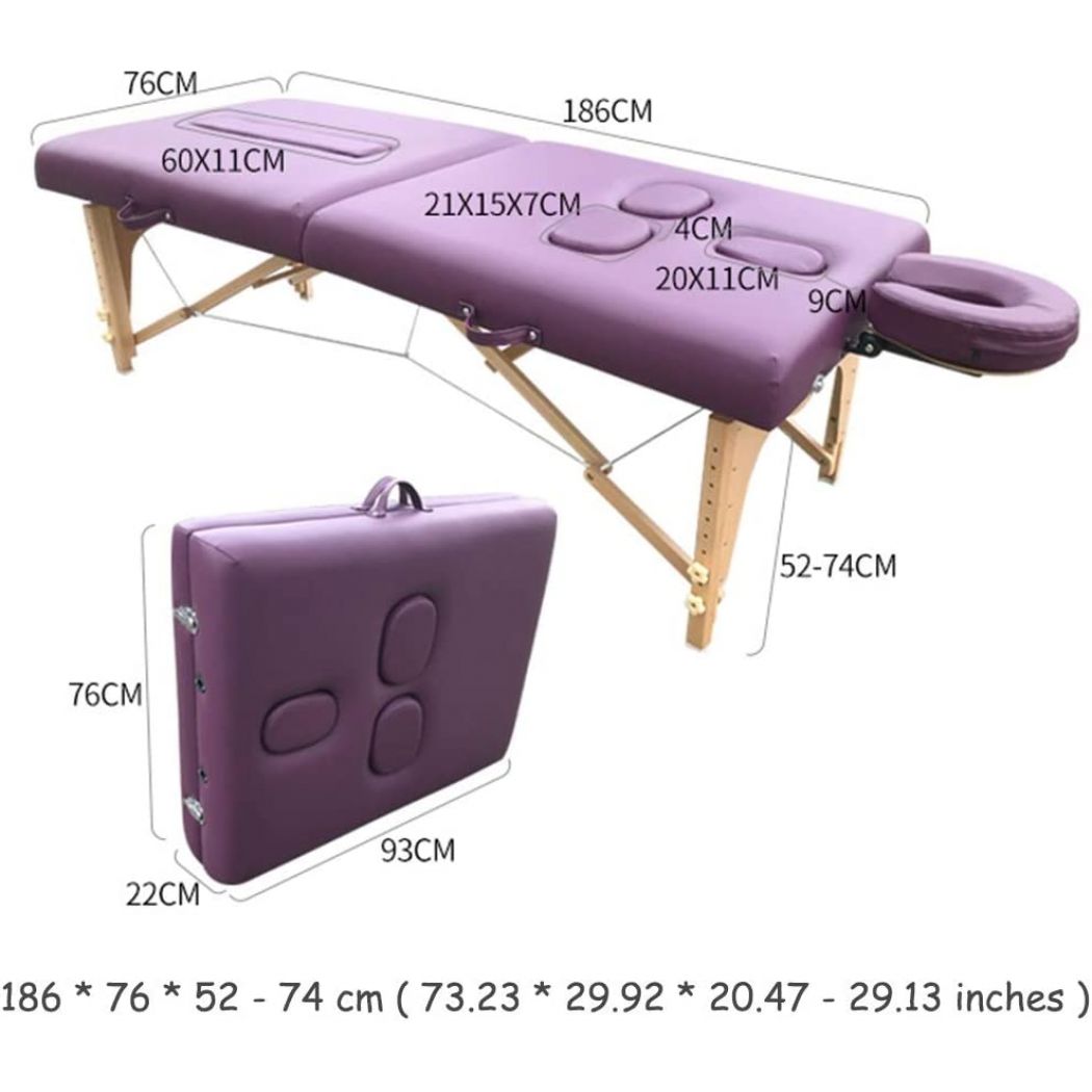 Beauty Salon Multifunctional Wooden Portable Massage Beauty Bed